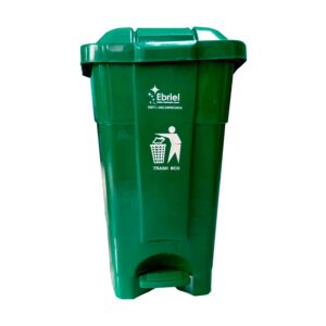 TACHO DE  BASURA CON SISTEMA  PEDAL Y 2 RUEDAS 70 L
