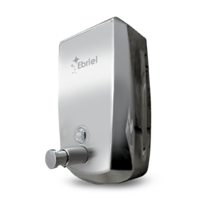 DISPENSADOR JABON ACERO 1 LT. VERTICAL EB11-03