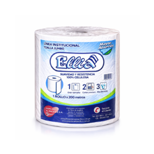 Papel Toalla Blanco Ellia Rollo x 200 m