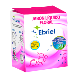 JABÓN LÍQUIDO FLORAL SACHET 800 ml. Con Extracto De Áloe Y Glicerina