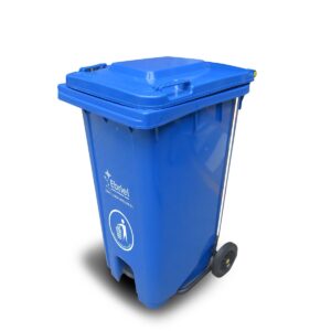 Tacho Recolector Ecológico con Sistema a Pedal de 120 Lt. - Azul