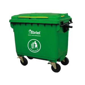 verde001.jpg CONTENEDOR DE RESIDUOS SOLIDOS SIN PEDAL - 660 L VERDE