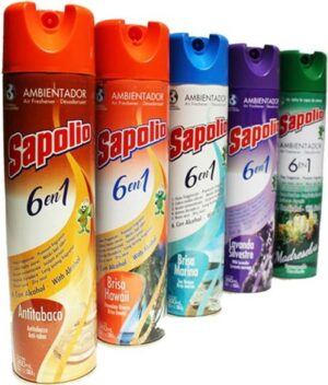 Imagen1 SAPOLIO AMBIENTADOR SPRAY X 360 ML. AROMAS VARIADOS X 12 UN.