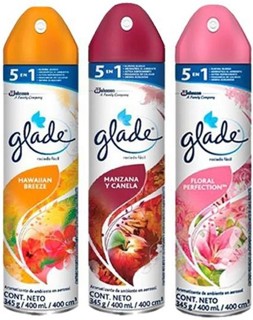Imagen2 GLADE AMBIENTADOR SPRAY X 400 ML. VARIADOS (SERLOG)