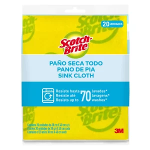 PAÑO SECA TODO SCOCH BRITE X 20 UNIDADES