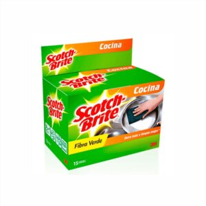 ESPONJA VERDE SCOTCH BRITE CAJA X 15 UNIDADES