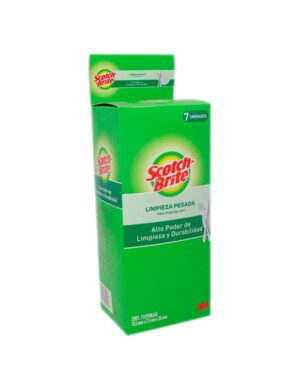 ESPONJA MULTIUSOS SCOTCH-BRITE 2 EN 1 LAMINADA CAJA X 7 UNIDADES
